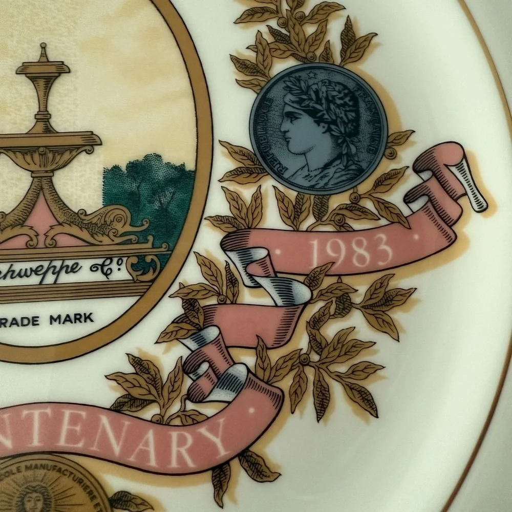 Wedgwood Schweppes 1773-1983 Bicentennial Commemorative Plate